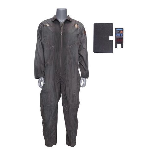 Lot # 139: The Expanse (2015-2022): Ren Hazuki's (John Kapelos) Savage Industries Coveralls with Belter Comm and Tablet