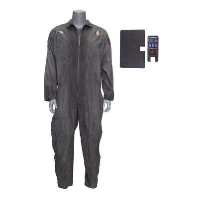 Lot # 139: The Expanse (2015-2022): Ren Hazuki's (John Kapelos) Savage Industries Coveralls with Belter Comm and Tablet