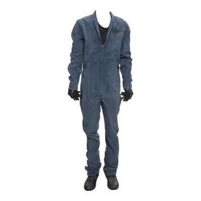 Lot # 142: The Expanse (2015-2022): James Holden's (Steven Strait) Season 3 Rocinante Coveralls with Pur & Kleen Shirt and Light-up Boots