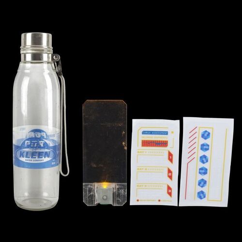 Lot # 148: The Expanse (2015-2022): Naomi Nagata's (Dominique Tipper) Belter Comm Device with Vinyl Stickers and Pur & Kleen Water Bottle