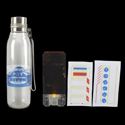 Lot # 148: The Expanse (2015-2022): Naomi Nagata's (Dominique Tipper) Belter Comm Device with Vinyl Stickers and Pur & Kleen Water Bottle