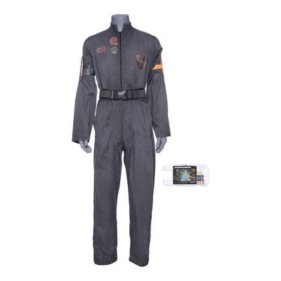 Lot # 160: The Expanse (2015-2022): Tycho Station Belter Coveralls with ID Arm Band and Comm Device