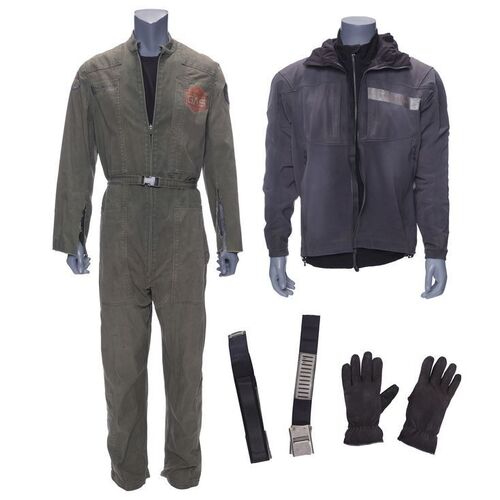 Lot # 190: The Expanse (2015-2022): Amos Burton's (Wes Chatham) Season 4 Jumpsuit with Jacket, Vest and Cuffs