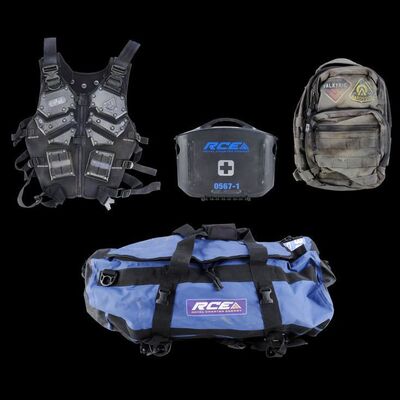 Lot # 196: The Expanse (2015-2022): New Terra RCE Medical Case, Vest, and Bags