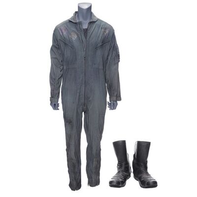 Lot # 201: The Expanse (2015-2022): Marco Inaros' (Keon Alexander) Pizzouza Jumpsuit with Light-up Boots