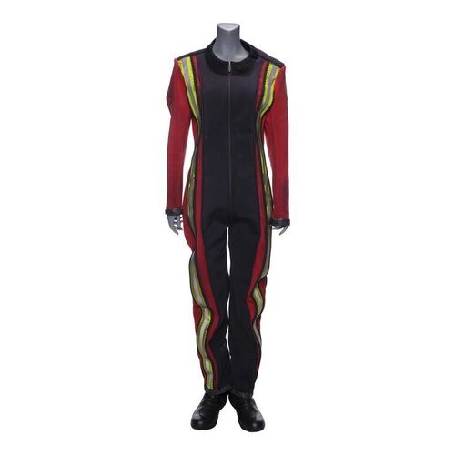 Lot # 202: The Expanse (2015-2022): Roberta "Bobbie" Draper's Stunt Hillman Terraforming Uniform with Light-up Boots