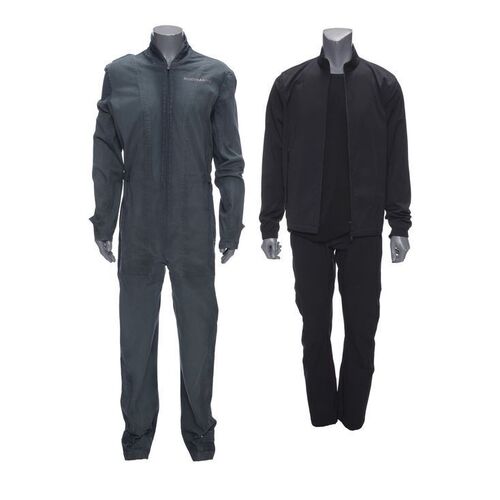 Lot # 226: The Expanse (2015-2022): James Holden's (Steven Strait) Season 5 Rocinante Coveralls with Casual Clothes and Tachi Undershirt