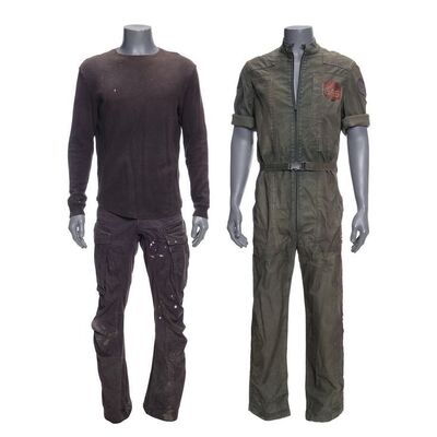Lot # 233: The Expanse (2015-2022): Amos Burton's Stunt Season 5 Jumpsuit with Earth Costume Components