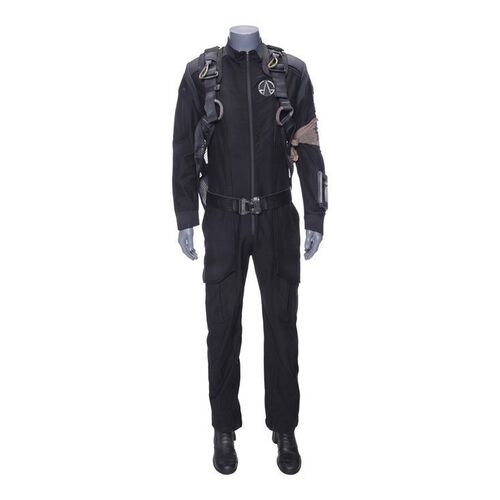 Lot # 235: The Expanse (2015-2022): Tycho Station OPA Security Uniform with Harness and Light-up Boots