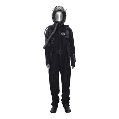 Lot # 236: The Expanse (2015-2022): Tynan Ship OPA Uniform Spacesuit with Light-up Helmet, Harness, and Light-up Boots