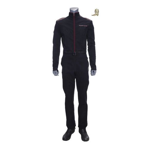 Lot # 237: The Expanse (2015-2022): Alex Kamal's Rocinante Pilot Uniform with Boot Pin and Light-up Boots