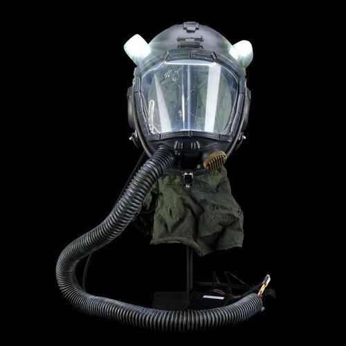 Lot # 253: The Expanse (2015-2022): Fred Johnson's (Chad Coleman) Office Light-up Display Helmet