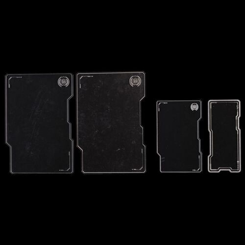 Lot # 255: The Expanse (2015-2022): UN Logo Tablets Style A and B, Small Tablet, and UN Comm