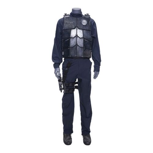 Lot # 271: The Expanse (2015-2022): UN Marine Armor Uniform with Light-up Boots and Pistol