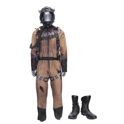 Lot # 274: The Expanse (2015-2022): Azure Dragon Belter Loyalist "Othelio" Spacesuit with Light-up Helmet, Harness, and Light-up Boots