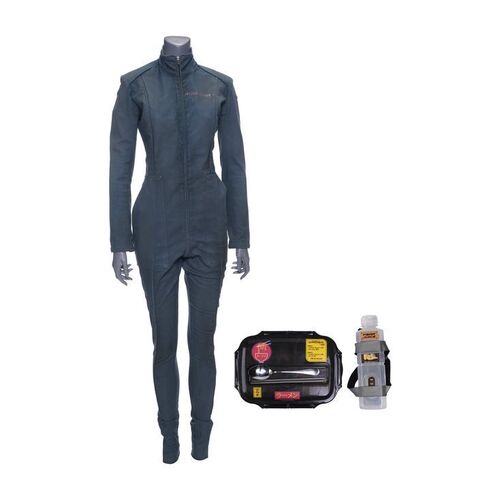 Lot # 282: The Expanse (2015-2022): Naomi Nagata's (Dominique Tipper) Rocinante Coveralls with Take Out Tray