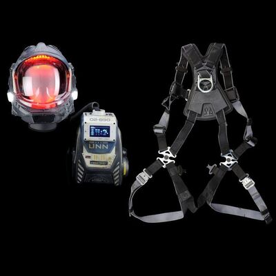 Lot # 301: The Expanse (2015-2022): UNN Light-up Helmet, Electronic Pack, and Harness