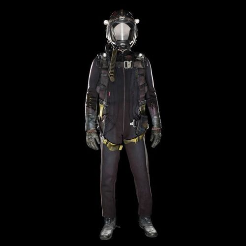 Lot # 320: The Expanse (2015-2022): Tynan Ship Belter Complete Spacesuit with Light-up Helmet, Pack, Harness and Light-up Boots