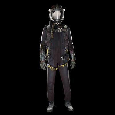Lot # 320: The Expanse (2015-2022): Tynan Ship Belter Complete Spacesuit with Light-up Helmet, Pack, Harness and Light-up Boots