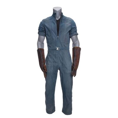 Lot # 321: The Expanse (2015-2022): Amos Burton's (Wes Chatham) Season 6 Jumpsuit with Work Gloves