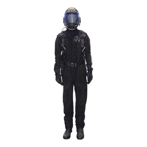 Lot # 331: The Expanse (2015-2022): Liang Walker's (Stuart Hughes) Bloody Outer Planets Alliance Spacesuit with Light-up Helmet, Harness, and Light-up Boots