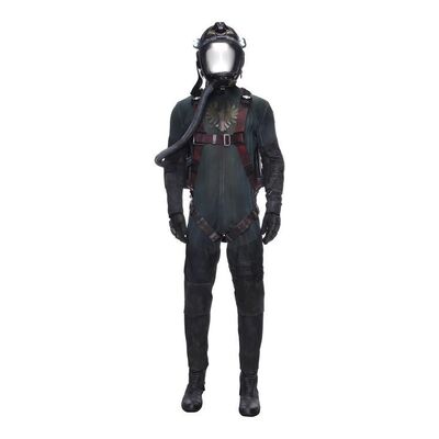 Lot # 333: The Expanse (2015-2022): Filip Inaros' Complete Stunt Spacesuit with Light-up Helmet, Harness, Pack and Light-up Boots