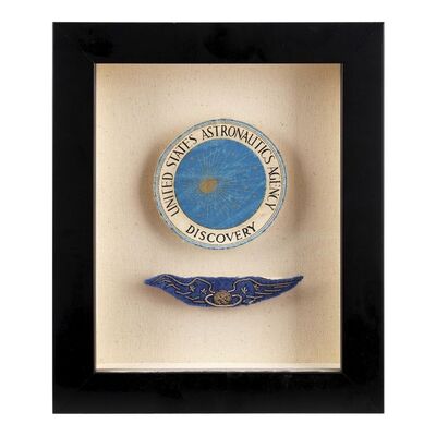 1. Framed Pair of Discovery Crew Mission Patches ### 2001: A SPACE ODYSSEY (1968)
