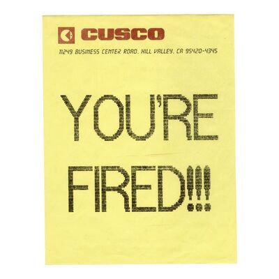 23. Marty McFly's (Michael J. Fox) Termination Fax ### BACK TO THE FUTURE PART II (1989)