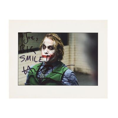 40. Heath Ledger-Autographed Joker Photo ### BATMAN: THE DARK KNIGHT (2008)