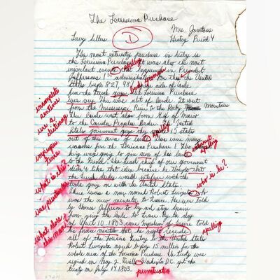55. Larry Sellers' (Jesse Flanagan) Screen-Matched Handwritten Homework ### THE BIG LEBOWSKI (1998)