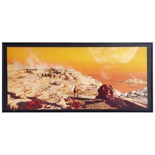 70. Matthew Yuricich Collection:Framed Hand-Painted Matthew Yuricich Vulcan Landscape Matte Painting Preliminary Artwork ### STAR TREK: THE MOTION PICTURE (1979)