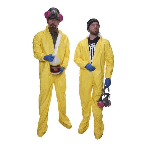 75. Walter White (Bryan Cranston) and Jesse Pinkman's (Aaron Paul) Hazmat Suits on Lifelike Displays ### BREAKING BAD (T.V. SERIES, 2008-2013)