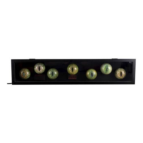 195. Set of Seven Velociraptor Paint Test Eyes Light-Up Display ### JURASSIC PARK (1993)