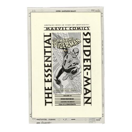 216. Hand-Drawn John Romita, Sr. Essential: The Amazing Spider-Man Vol. 3 Cover Illustration ### MARVEL COMICS