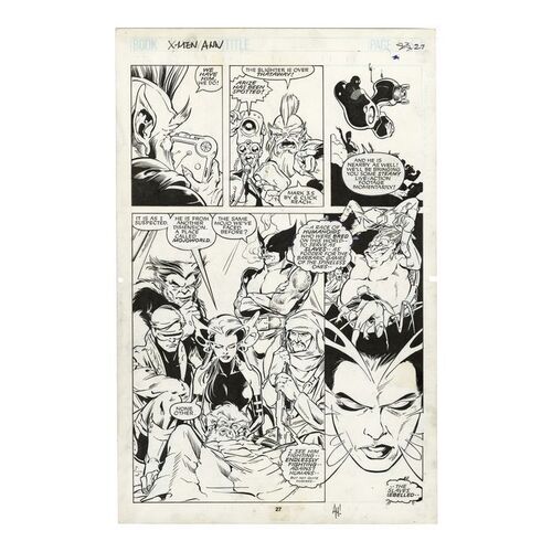 217. Hand-Drawn Jim Lee and Adam Hughes X-Men Annual Vol. 2 No. 1 P. 27 ### MARVEL COMICS