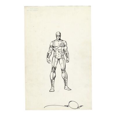 221. Hand-Drawn Walt Simonson and Joe Rubinstein Official Handbook of the Marvel Universe Deluxe Edition No. 15 Cyclops Illustration ### MARVEL COMICS
