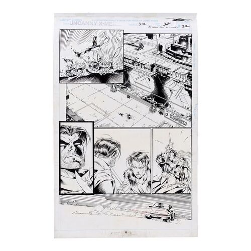 222. Hand-Drawn Joe Madureira and Dan Green Uncanny X-Men No. 312 P. 22 ### MARVEL COMICS