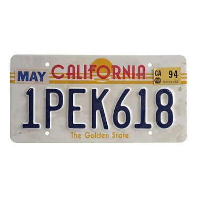 265. Butch Coolidge's (Bruce Willis) Rear License Plate ### PULP FICTION (1994)