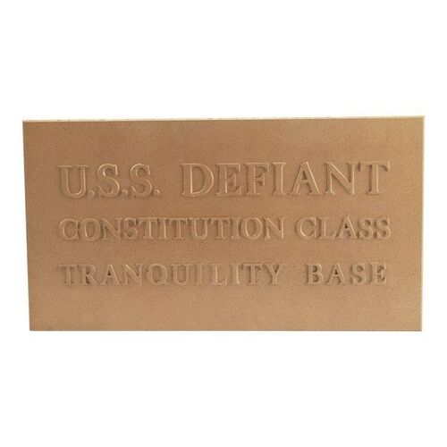 322. Michael and Denise Okuda Collection: "In A Mirror, Darkly" USS Defiant Dedication Plaque ### STAR TREK: ENTERPRISE (T.V. SERIES, 2005)