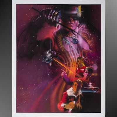 337. Matted Hand-Painted Bob Peak Poster Comp ### STAR TREK II: THE WRATH OF KHAN (1982)