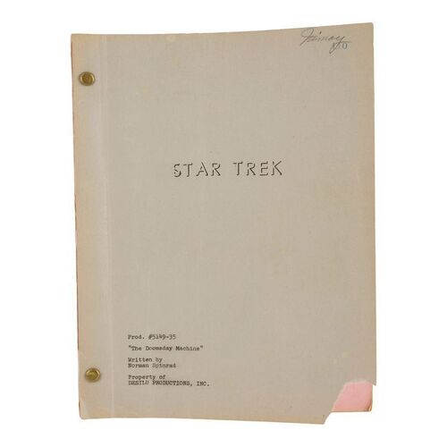 358. Leonard Nimoy's Personal Script for Episode "The Doomsday Machine" ### STAR TREK: THE ORIGINAL SERIES (1966-1969)