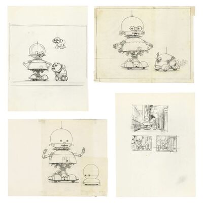 420. Set of Four Hand-Drawn Ralph McQuarrie Sparky and Speedo Thumbnail Sketches and Drawings for Production Painting ### STAR WARS: PANASONIC COMMERCIAL (1988)
