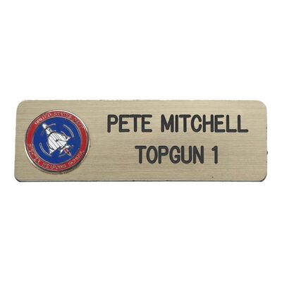 454. Pete "Maverick" Mitchell's (Tom Cruise) Production-Made Uniform Nameplate ### TOP GUN (1986)