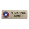 454. Pete "Maverick" Mitchell's (Tom Cruise) Production-Made Uniform Nameplate ### TOP GUN (1986)