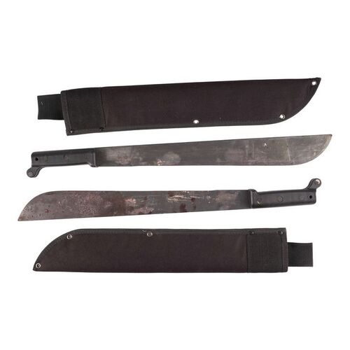 485. Pair of Otis Driftwood's (Bill Moseley) Metal Machetes ### 3 FROM HELL (2019)