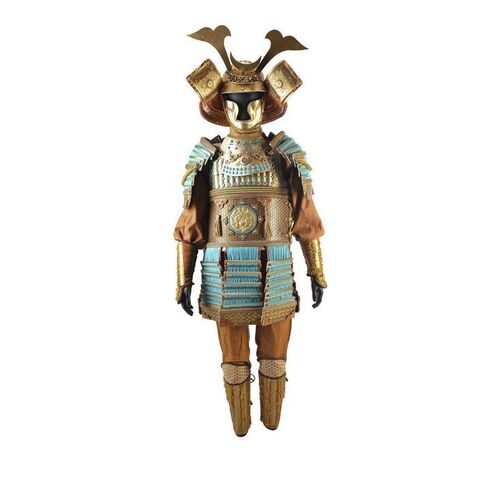 487. Shogun Tsunayoshi's Clan Gold Samurai Warrior Costume ### 47 RONIN (2013)