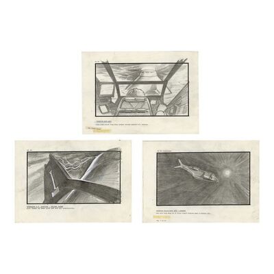 507. Set of Three Hand-Illustrated Dropship Storyboards ### ALIENS (1986)