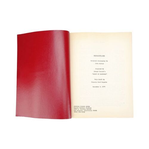 524. Bound Draft Script ### APOCALYPSE NOW (1979)