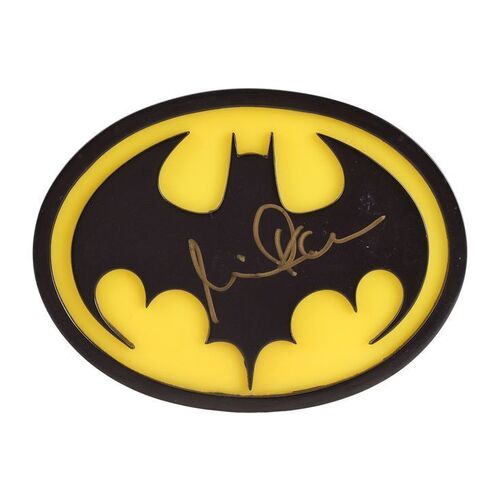 560. Michael Keaton-Autographed Batsuit Chest Emblem Replica ### BATMAN (1989)