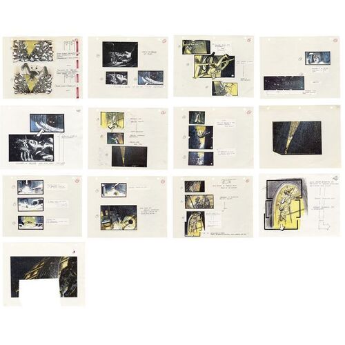 565. Set of 13 Printed Annotated Storyboards ### BATMAN RETURNS (1992)